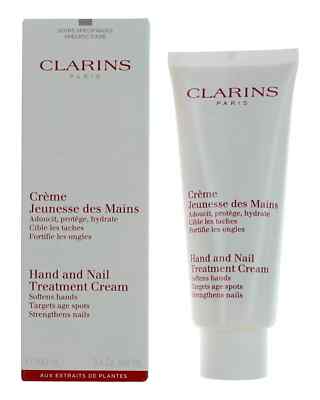 CLARINS HAND & NAIL TREATMENT CREAM 100ML/3.4OZ IN BOX SEALED TUBE