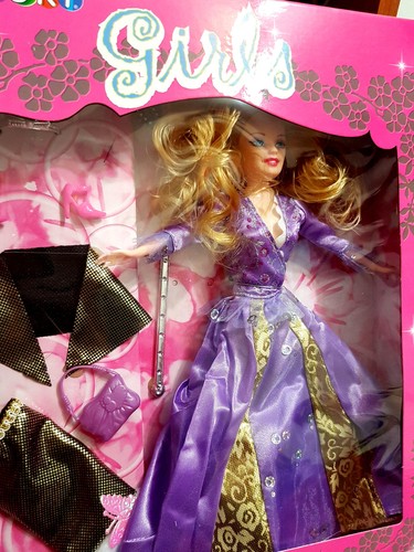 Girls With Flower - Doll Type Barbie Dress Floral Purple - Cigioki - New - 第 1/5 張圖片