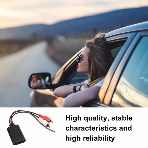 1PCS 12V Car Audio Stereo Bluetooth AUX Receiver Module 2 RCA Cable Adapter US - Afbeelding 3 van 12