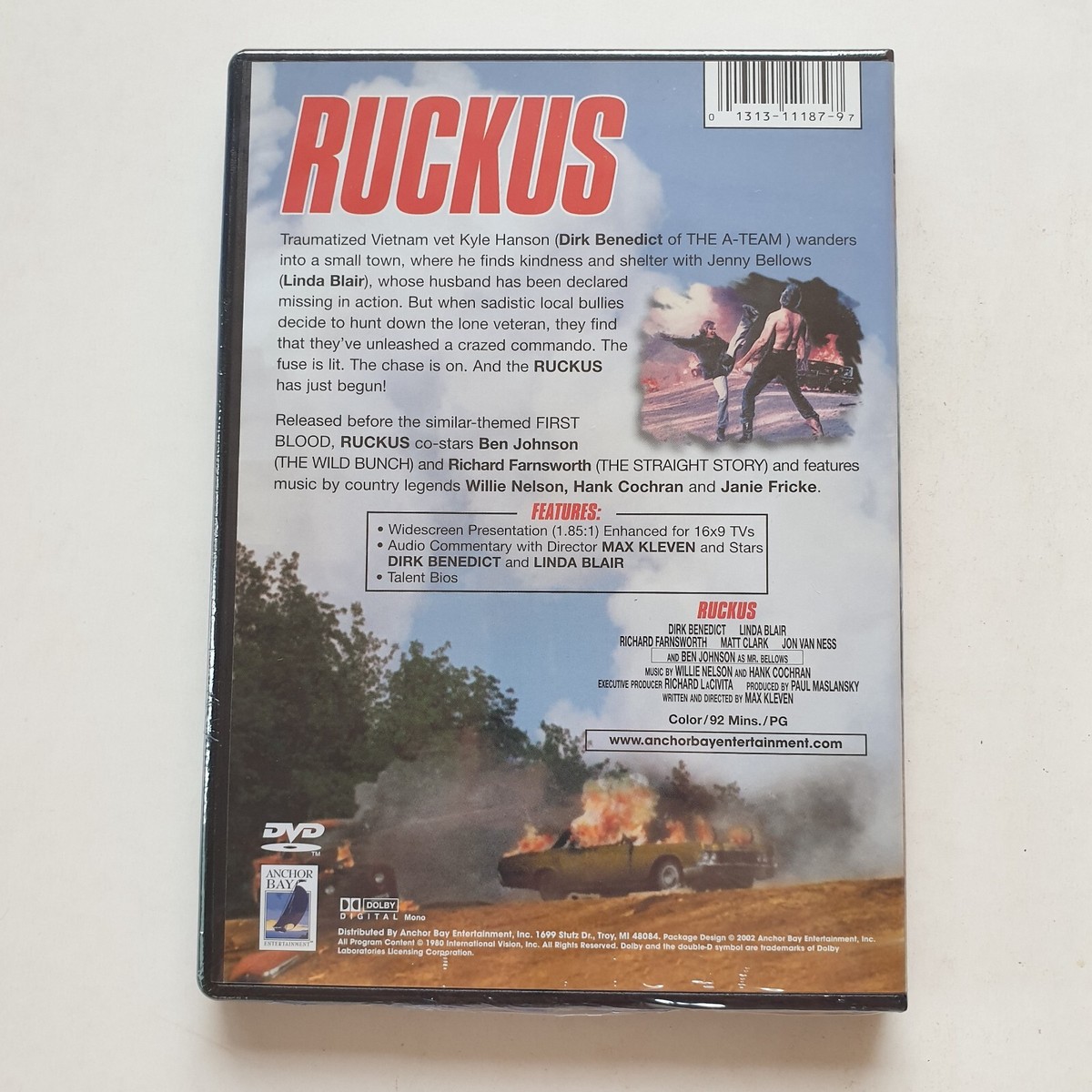Ruckus (DVD, 1980) Region 1 (Linda Blair, Dirk Benedict (In Madoc