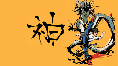 Anime god of highschool jin mori martial arts simple Playmat Gaming Mat Desk