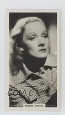 1939 RJ Lea Famous Film Stars Tobacco Marlene Dietrich #12 0a6