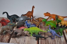 Plastic Dinosaurs LOT of 20 Assorted Sizes - FREE Shipping