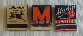 Marlin Firearms Co. Matchbooks (3) Full NYC Rifles Lever Action 22 Guns