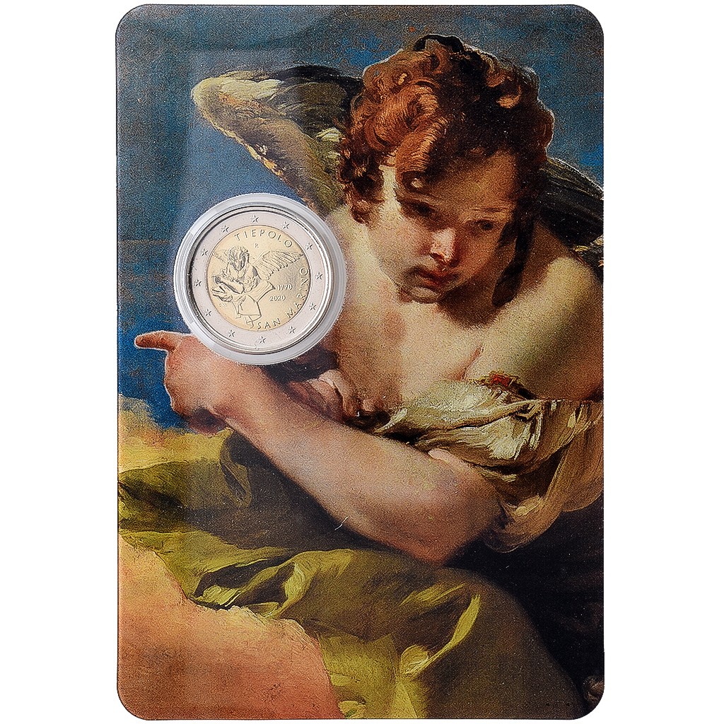 Saint-Marin, 2 Euro, Giambattista Tiepolo, 2020, Rome, Bimétallique, FDC