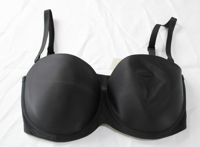 Intimissimi Women's Giada Microfiber Bandeau Bra EH6 Black Size 36D NWT
