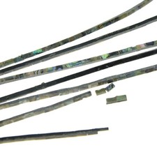 Pack of 2 Real New Zealand Abalone Shell Binding Purfling Strips for Guitar U...