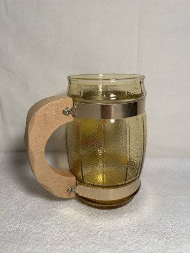 Tazza birra vetro color ambra vintage veterani delle guerre straniere degli Stati Uniti - Foto 3 di 18