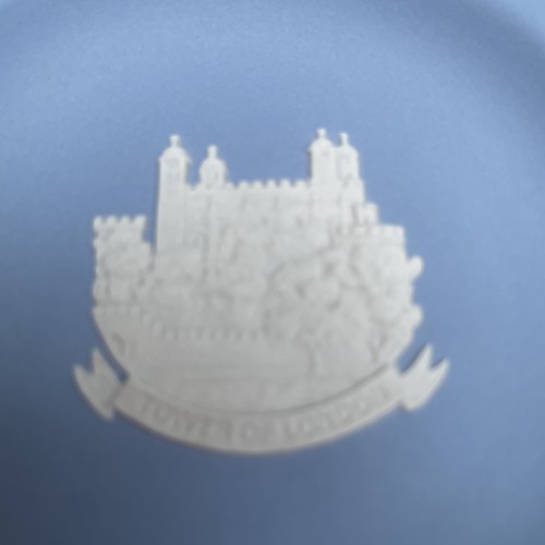 Pair Of Wedgwood Blue Jasper-ware Small Plates Trinket Dish 4.3/8”England Lovely - Picture 5 of 8