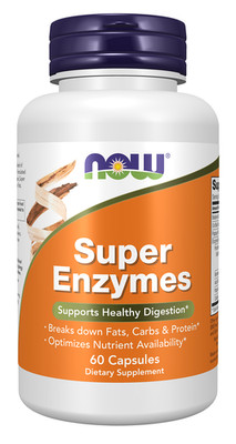 NOW Foods Plant Enzymes Digestion - 60 Capsules - Newest Expiration!