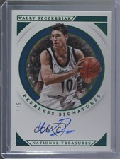 2018-19 Panini National Treasures Emerald 1/5 Wally Szczerbiak #PS-WSZ Auto 0h7