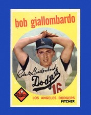 1959 Topps Set-Break #321 Bob Giallombardo NM-MT OR BETTER *GMCARDS*
