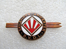 altes Ski Sport Abzeichen - Skilehrer Anwärter B.V.D.L. - BVDL - email Brosche