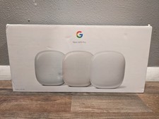 Google Nest WiFi Pro 6E Mesh Routers 3 Pack GoogleWarranty Thru 9/27/26 TESTED