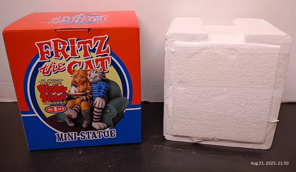 Miniestatua 2003 Bowen Designs Fritz The Cat LE#463/2000 nunca abierta  Foto 3 de 4