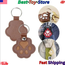 5PCs Pet hair keychain, Leather Paw Keychain with Hair Storage for Dog  Cat