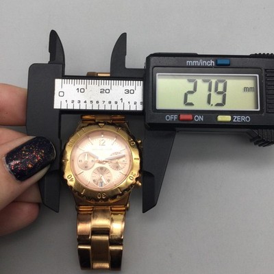 Michael Kors Runway Womens Watch 28mm Gold Tone Chrono MK  display picture 1