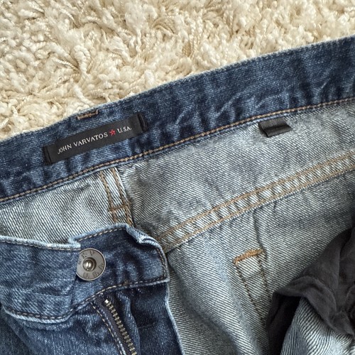 John Varvatos Blue Jeans Pants Bowery Slim, Straight Fit, 5-Pocket, 34x32 - Picture 5 of 6