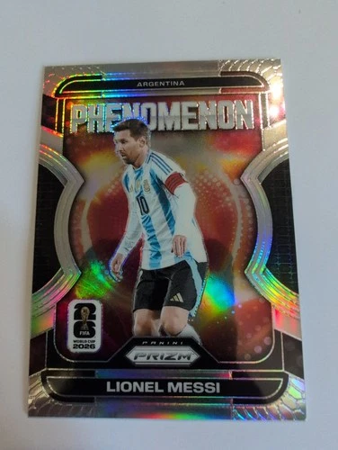 2026 Panini Prizm FIFA World Cup Lionel Messi Phenomenon Silver Prizm #19 SSP