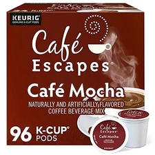Single-Serve K-Cup Pods Mocha Coffee Beverage 96 Count Indulgent Treats