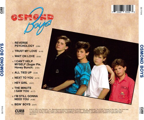 Osmond Boys - Osmond Boys [New CD] Alliance MOD | eBay
