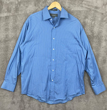 Croft  Barrow Mens Shirt 16 1/2 34/35 Cotton Non-iron Long Sleeve Classic City