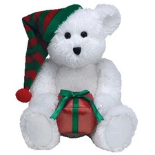 TY Beanie Buddy - GIFT WRAPPED the Bear (11 inch) - MWMTs Stuffed Animal Toy
