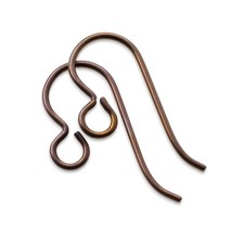 10-Pack Bronze Niobium Ear Wires, Hypoallergenic Earring Hooks USA Made