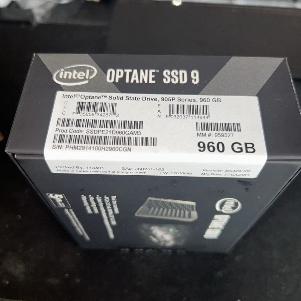 Intel Optane 905P Series 960GB 2.5" Internal SSD (SSDPE21D960GAM3) FACTORY SEAL - Image 2 of 4