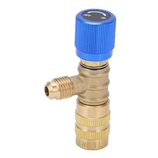 Refrigerant Charging Valve Brass Refrigerant Safety Adapter 14in Control Ball 