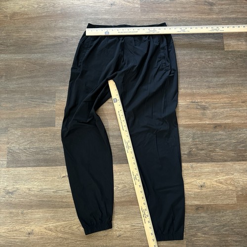 Lululemon Surge Jogger Pants Men L Black Drawstring Zip Pockets Tapered Fit Gym - Picture 4 of 7