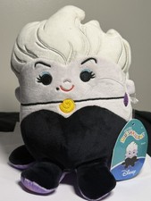 Disney Squishmallow Ursula 8 Plush Little Mermaid Kellytoy NWT Authentic
