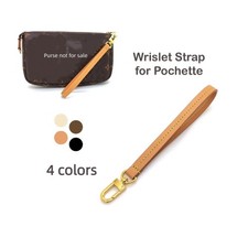 Tracolla da polso in pelle Vachetta per pochette accessori mini marsupio borsa