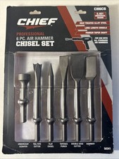 Chief 6 Pc Professional Air Hammer Chisel Set Ch6cs 56541 Mechanics Tools New Chief 6 Pc Professional Air Hammer Chisel Set Ch6cs 56541 Mechanics Tools New