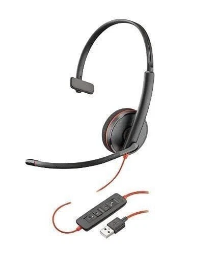 Plantronics Blackwire 3210 Black On The Ear Headsets USB-A 209744101 209744-101 - Image 4 of 4