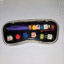 LEGO Writing System retro Pen Decoder Symbols IN Case LR