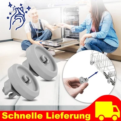 MARKENLOS 4 uds para Miele 2372352 rodillo cesta inferior lavavajillas cesta rollo con rollo de cesta