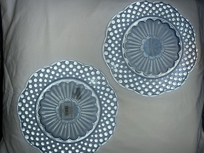 2 Gorham EMILY'S ATTIC BLUE 8 ½  Salad/Dessert Plates: MINT