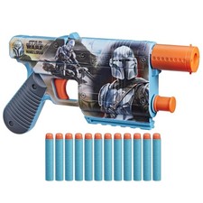 Nerf Star Wars The Mandalorian Dart Blaster, Includes 12 Nerf Elite Darts, Inter