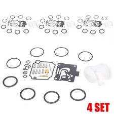4X Carburetor Rebuild Kits for Yamaha F50-T50hp 4 Stroke 2001-04 62Y-W0093-11-00