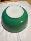Vtg PYREX #403 Primary GREEN Glass Mixing Nesting Bowl 2 1/2 Quart Read Descript