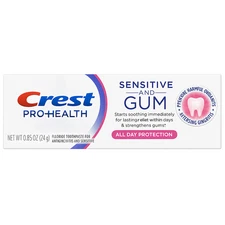 Crest Sensitive & Gum Travel Toothpaste 0.85oz – 72 Pack – Free Shipping
