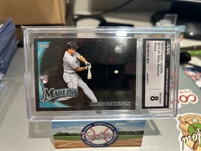 Mike Stanton 2010 Topps Update Retail Black Parallel CGC 8-Marlins READ