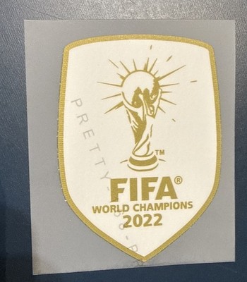 FIFA World Cup Champions 2022 White Badge Patch Argentina football
