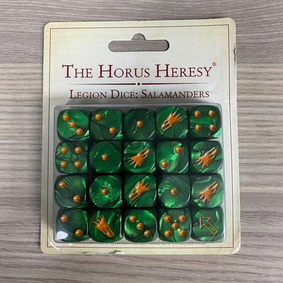 THE HORUS HERESY LEGION WÜRFEL SALAMANDERS GAMING WÜRFEL SET WARHAMMER 40K SEALED