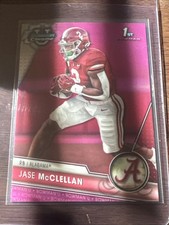 2023 Bowman University Chrome - Jase McClellan #75 Pink Refractor (RC)