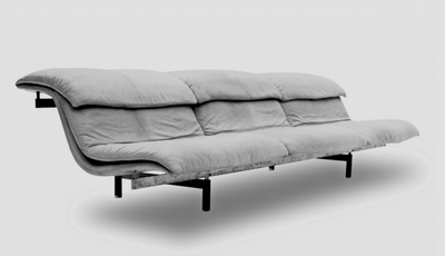 GMGK172○Saporiti Italia / サポリティ イタリア バーズ SAPORITI ITALIA, ORIGINAL MISSONI SUEDE WAVE SOFA, by Giovanni