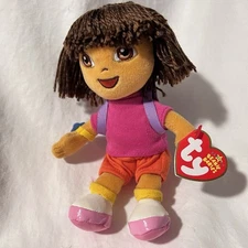 Ty Beanie Baby DORA The Explorer Vintage Stuffed Plush Toy