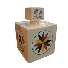 Vintage Michter's Whiskey Hex Bottle Ceramic Decanter Liquor Bottle EMPTY 