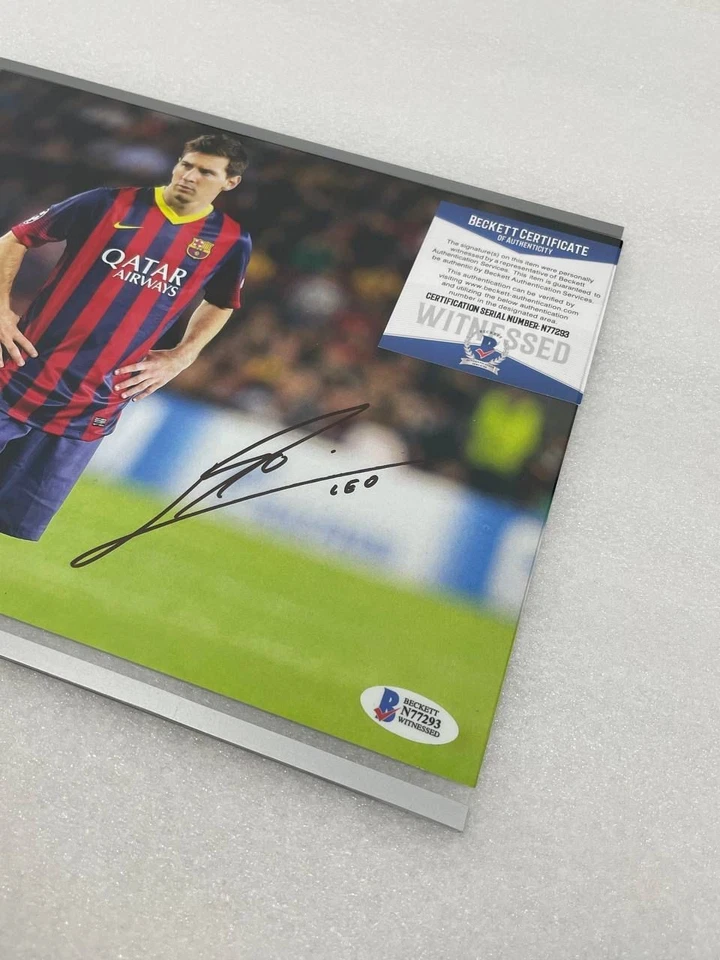 Lionel Messi Hand Signed Autographed Photo 8x10 BAS authentication - Image 2 of 4